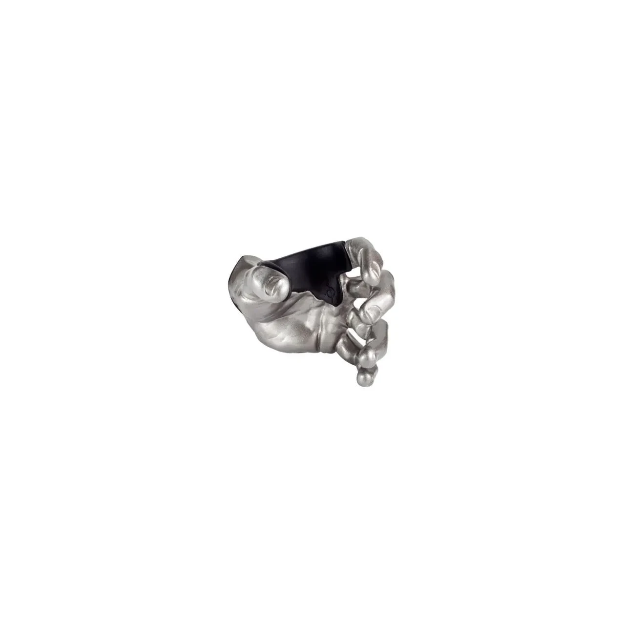 GUITAR GRIP Male Hand, Silver Metallic, Left