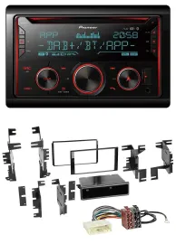Pioneer 2DIN DAB MP3 Bluetooth USB CD Autoradio für Nissan Cube ab 09 Frontier a