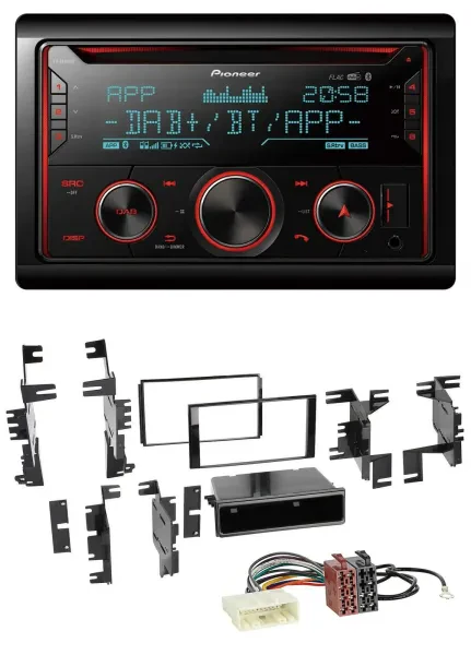 Pioneer 2DIN DAB MP3 Bluetooth USB CD Autoradio für Nissan Cube ab 09 Frontier a