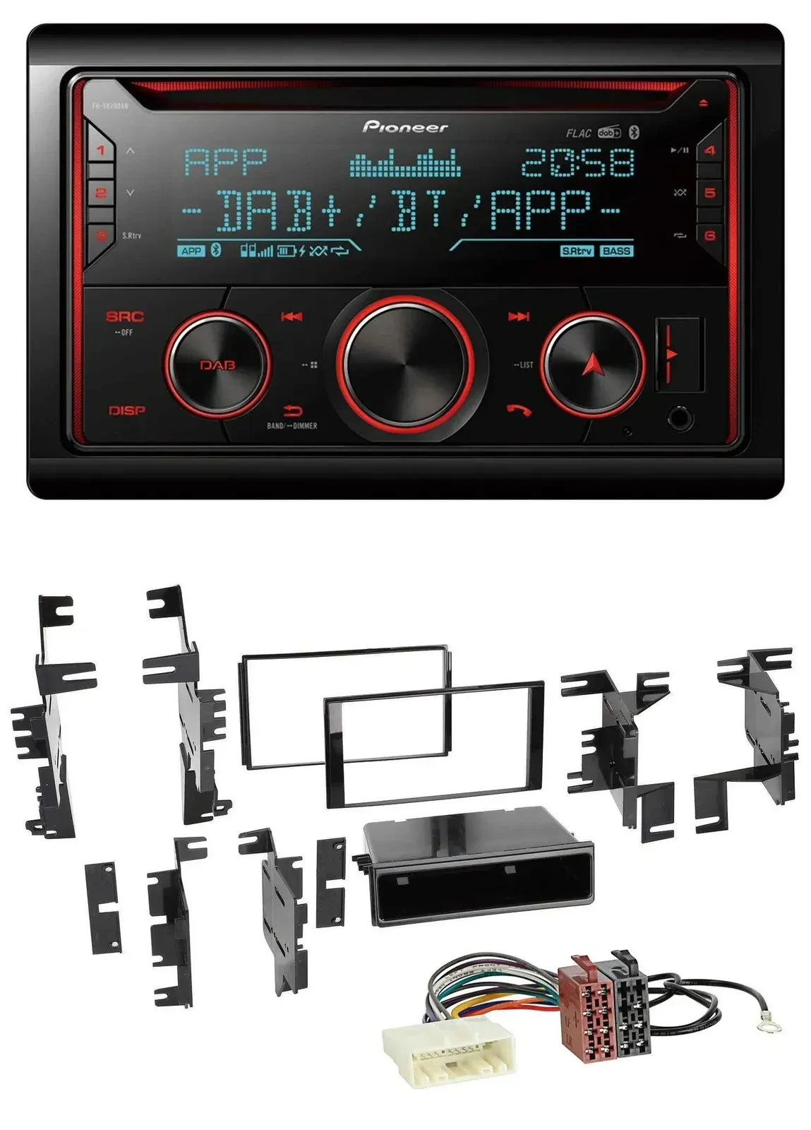 Автомагнитола для Nissan Cube (с 2009) Pioneer 2DIN DAB, Bluetooth, USB, CD