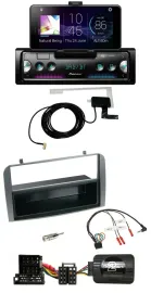 Pioneer DAB Bluetooth Lenkrad USB Autoradio für Alfa 147 GT anthrazit Ablage