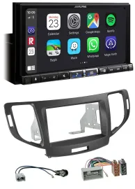 Alpine 2DIN DAB USB MP3 Bluetooth Autoradio für Honda Accord ab 11 anthrazit