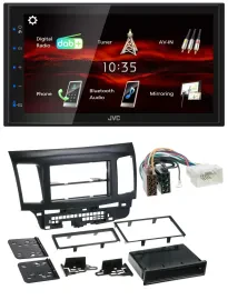 JVC USB Bluetooth MP3 DAB 2DIN Autoradio für Mitsubishi EVO Lancer ab 08