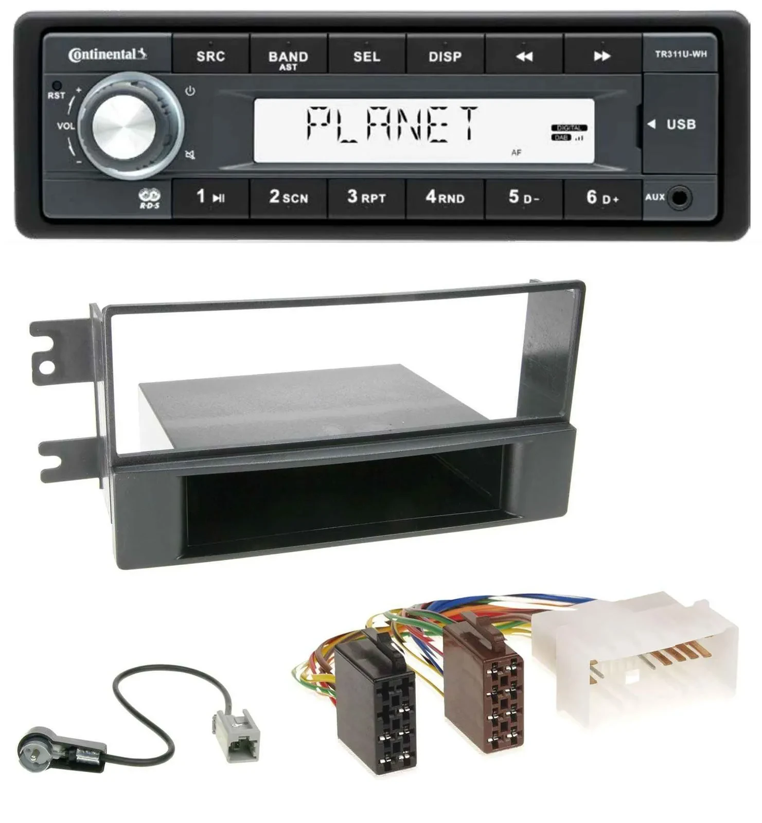 Continental USB MP3 AUX 1DIN Autoradio für Kia Cerato (ab 2007)