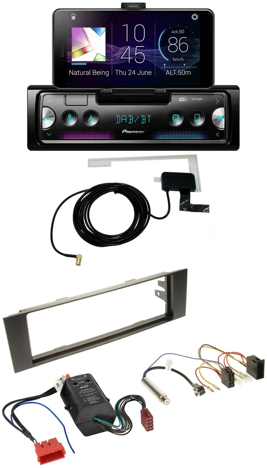 Pioneer DAB Bluetooth MP3 USB Autoradio für Audi A3 8P 03-06 Bose Aktivsystem Mi