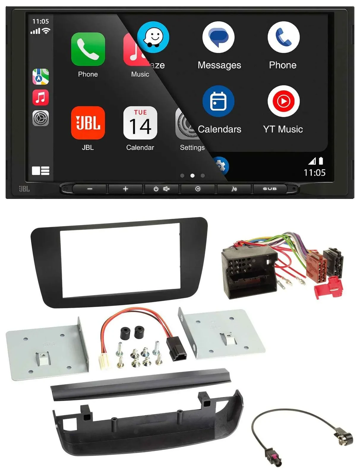 JBL MP3 DAB Bluetooth USB 2DIN Autoradio für Mercedes A-Klasse W176 2012-2018 CL