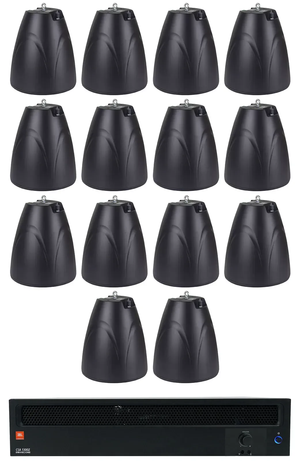 Потолочная акустика JBL PEN-65T Black с усилителем (14 штук)