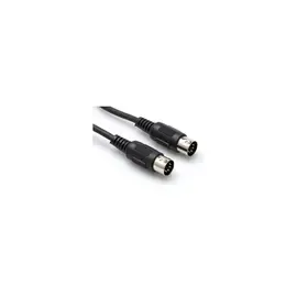 Коммутационный кабель Hosa Technology 5-pin DIN to Same MIDI Cable, 25', Black #MID-325BK