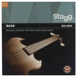 Струны для бас-гитары Stagg BA-4500 Nickel Medium Light 45-100