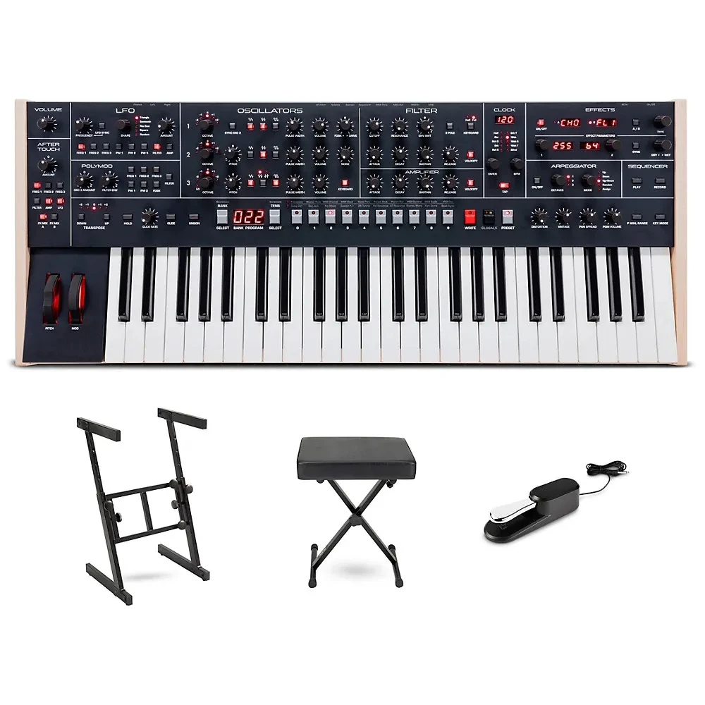 Sequential Trigon-6 6-Voice Polyphonic Analog Synthesizer Essentials Bundle