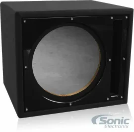 Belva BBX112BK 12" Single Ported Subwoofer Enclosure w/ Custom Black Baffle