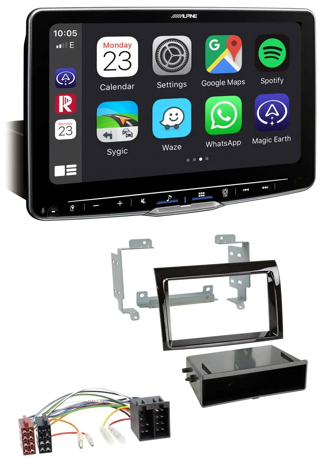 Alpine Bluetooth MP3 USB DAB Autoradio für Fiat Ducato Citroen Jumper 06-11 pian