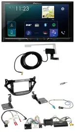 Pioneer 2DIN DAB USB Lenkrad Bluetooth Autoradio für Opel Adam Corsa E 2017-2019