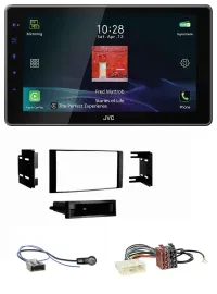 JVC DAB MP3 Bluetooth USB Autoradio für Nissan Micra 2013-2017 schwarz matt