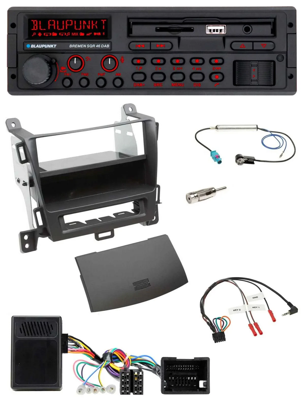 Blaupunkt SD Lenkrad USB Bluetooth DAB Autoradio für Opel Tourer Zafira ab 2013