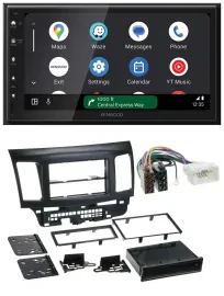 Kenwood DAB Bluetooth USB MP3 2DIN Autoradio für Mitsubishi EVO Lancer ab 08