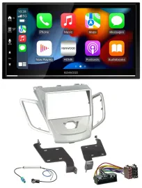 Kenwood DAB USB Bluetooth 2DIN MP3 Autoradio für Ford Fiesta 2010-2017 silber
