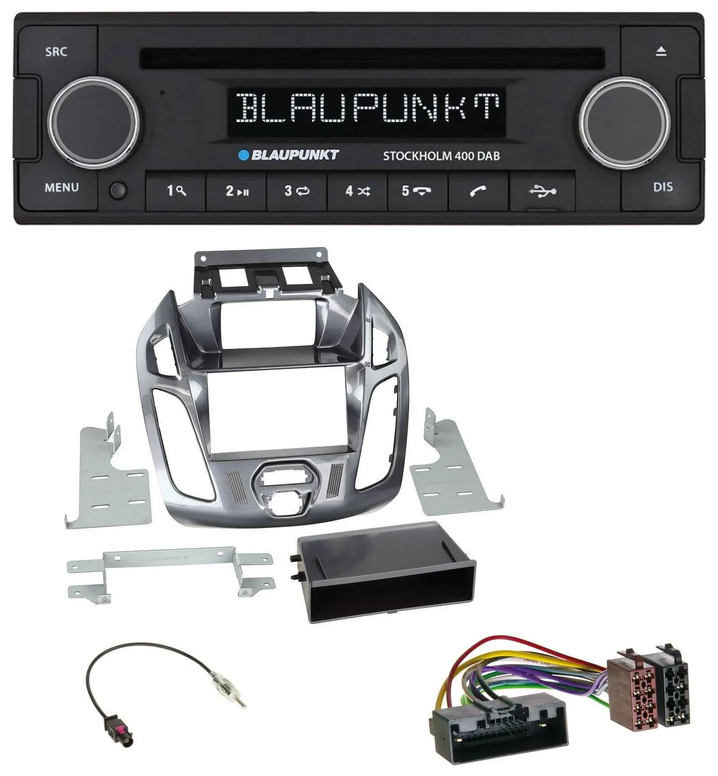Автомагнитола для Ford Transit Connect 2012–2018 Blaupunkt MP3, Bluetooth, DAB, CD, USB