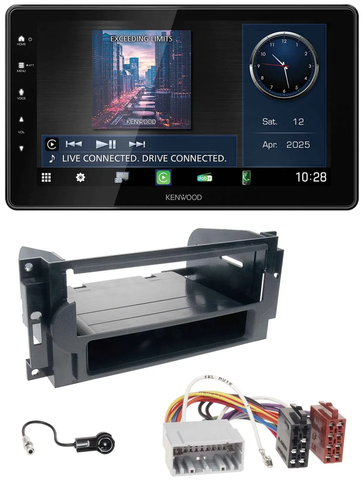 Kenwood MP3 Bluetooth USB DAB Autoradio für Chrysler PT Cruiser 300C Dodge Jeep