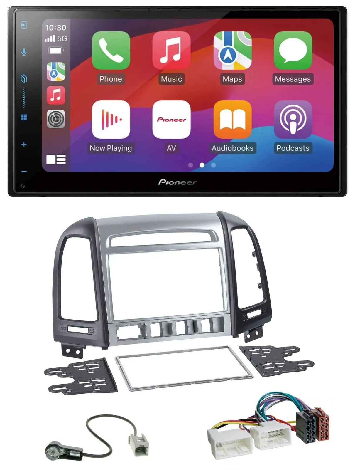 Автомагнитола для Hyundai Santa Fe Pioneer 2 DIN DAB USB MP3 Bluetooth