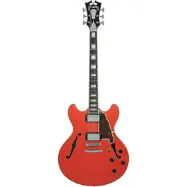 Электрогитара полуакустическая D'Angelico Premier DC Semi-Hollow w/Stopbar Tailpiece Fiesta Red