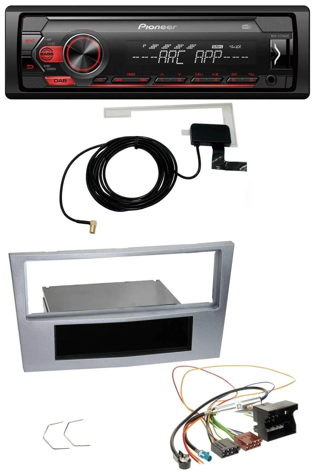 Pioneer 1DIN USB DAB MP3 AUX Autoradio für Opel Astra H Zafira B Corsa D ab 2005