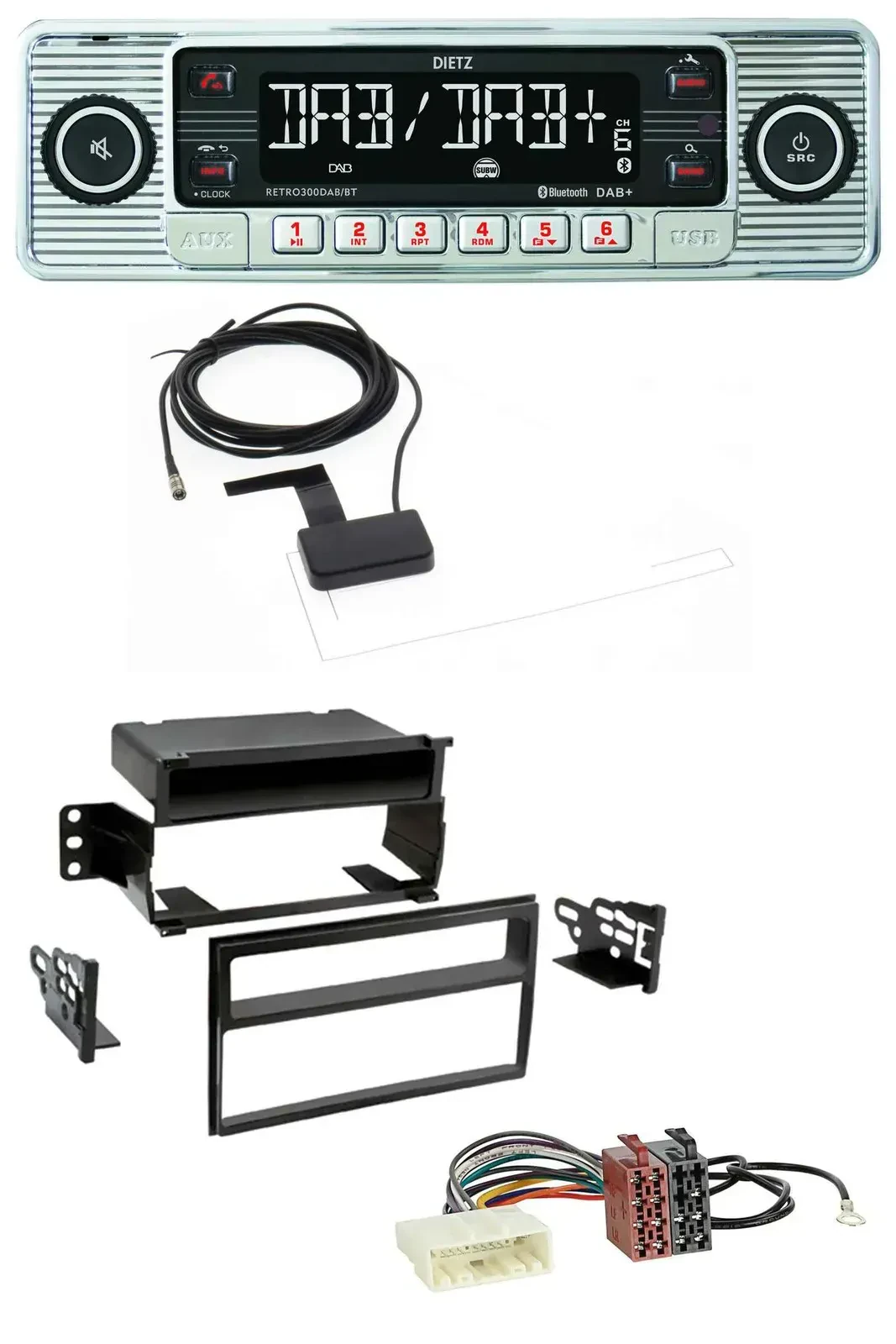 Автомагнитола для Nissan Versa/Tiida (с 2007) Dietz Bluetooth, USB, MP3, DAB