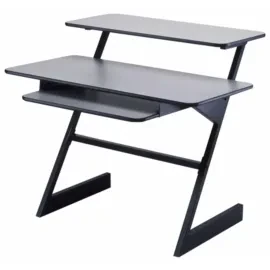 Audio W-150 Studioworkstation Schwarz Alu Z-Form Höhenverstellbar 1118x914x565mm
