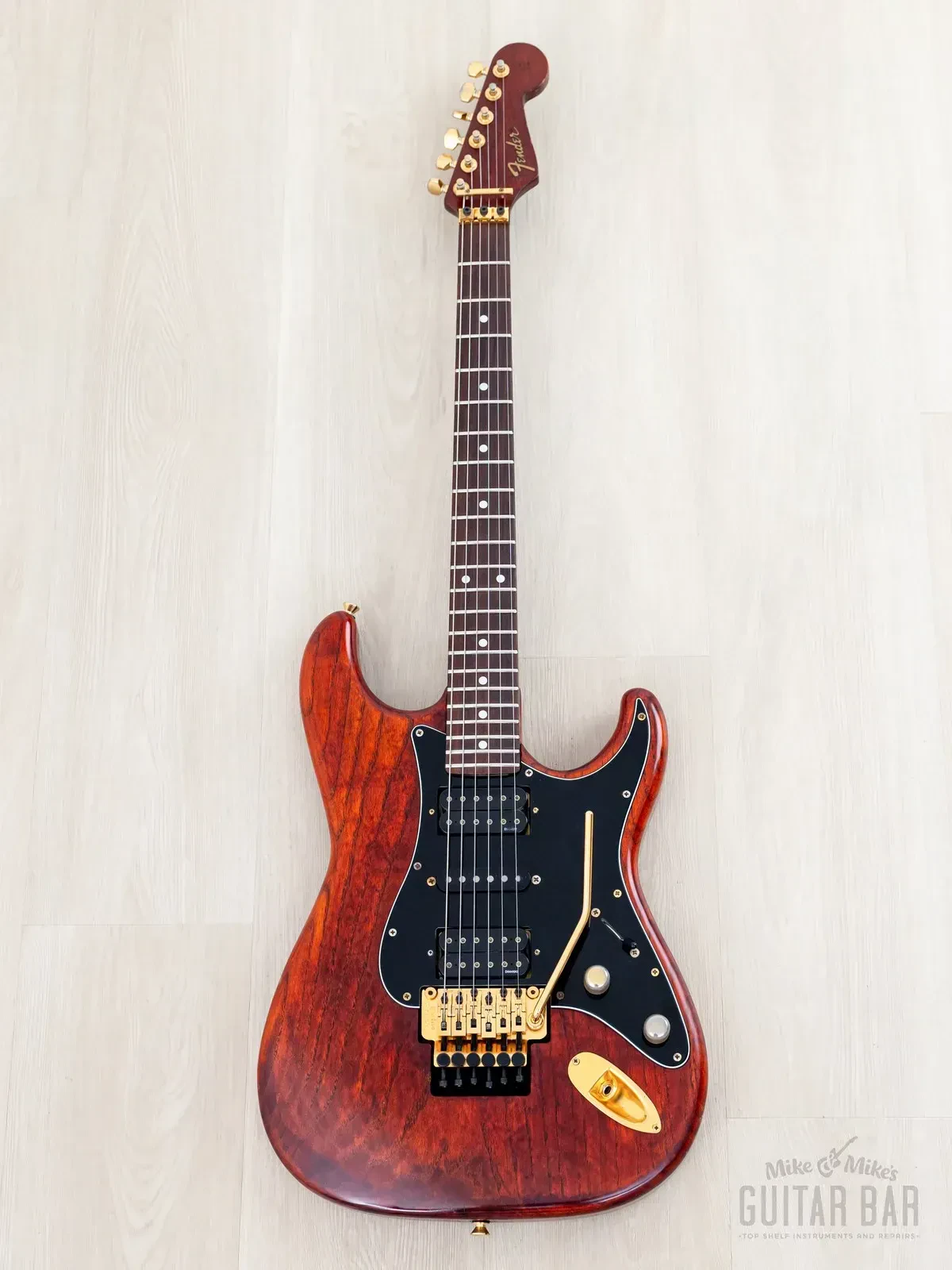 Электрогитара Fender Custom Edition Stratocaster STR-125DM HSH Matte Brown w/gigbag Japan 1995