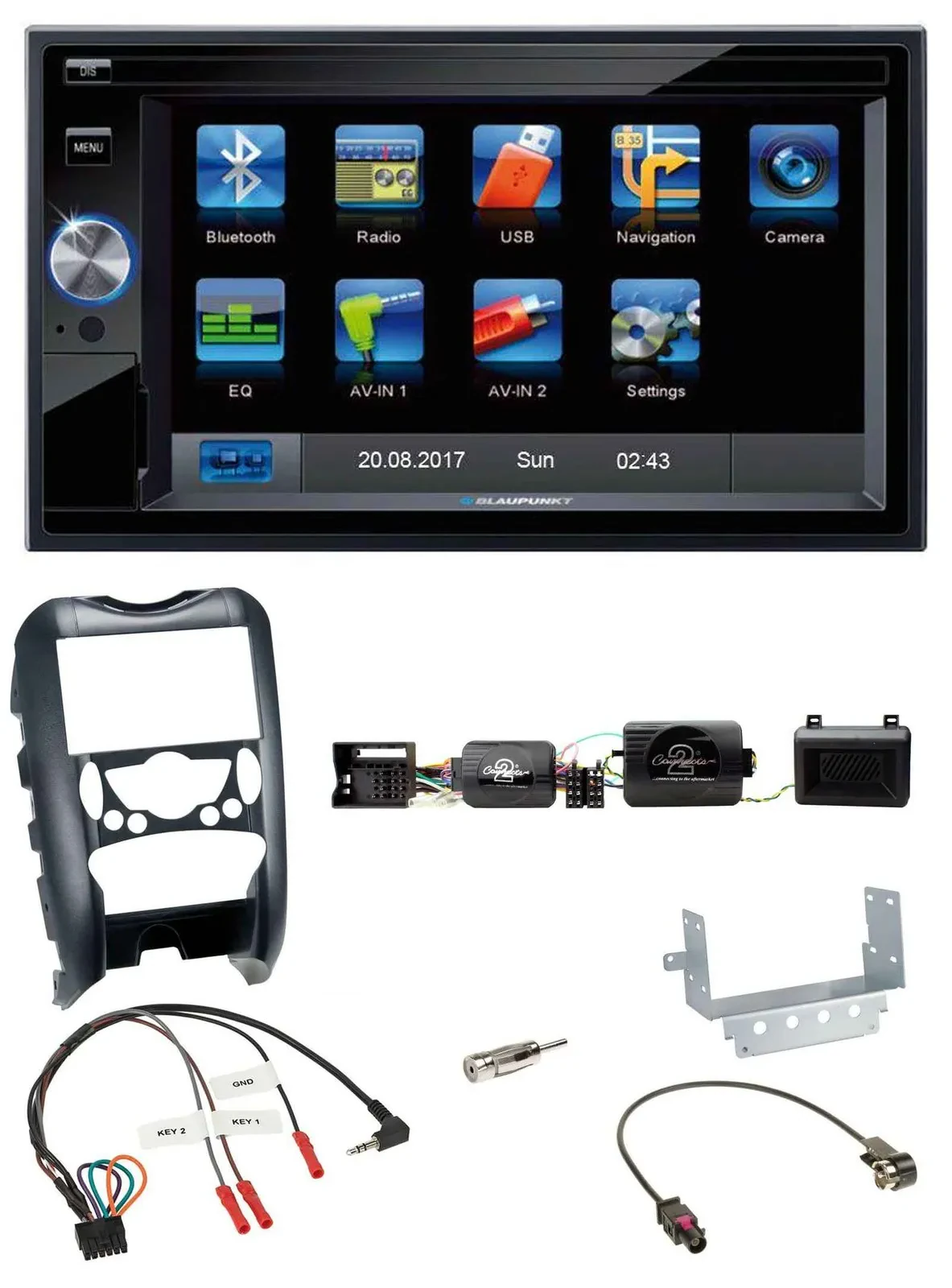 Автомагнитола для Mini Cooper (2006–2014) Blaupunkt 2DIN, Bluetooth, USB, SD, MP3