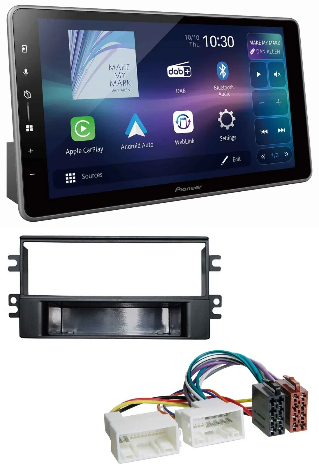 Автомагнитола для Kia Carens (с 2007) Pioneer Bluetooth, USB, DAB, MP3