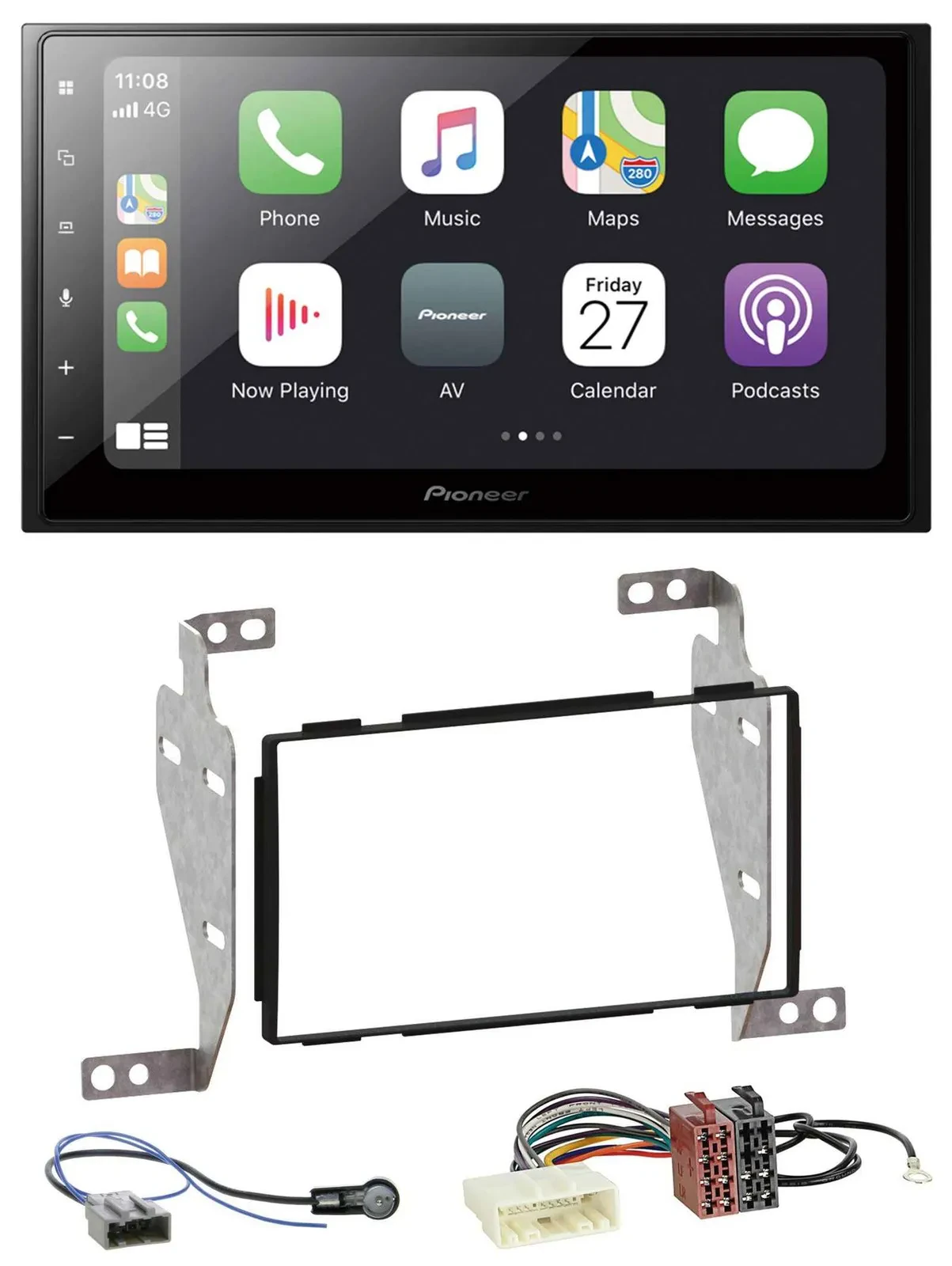 Автомагнитола Pioneer 2DIN MP3 Bluetooth DAB USB для Nissan Juke (2010–2014)