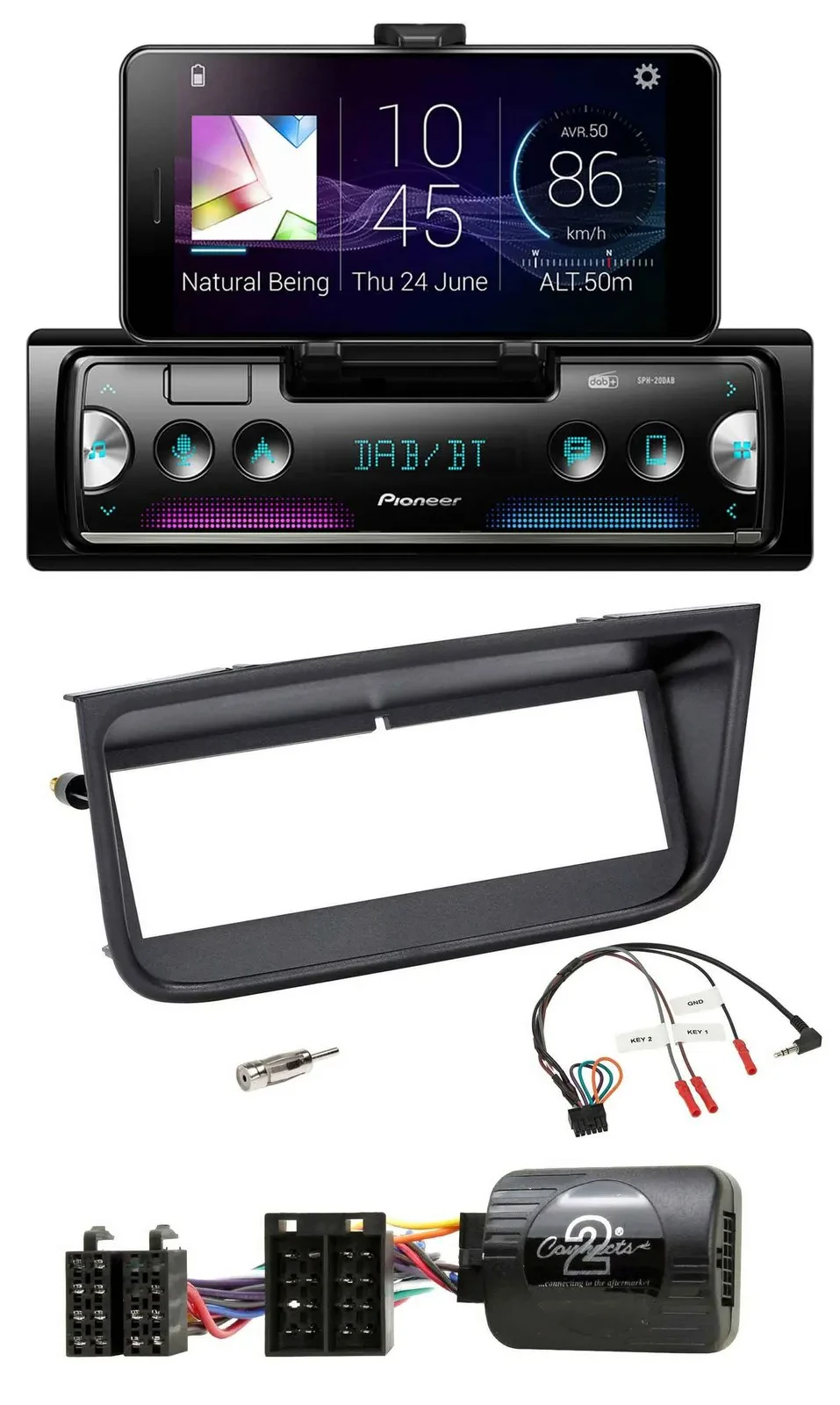 Pioneer USB Lenkrad Bluetooth DAB Autoradio für Peugeot 406 2002-2005