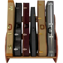 A&S Studio Deluxe Special Ed Guitar Case Rack Mahogany Short Size (5-7 Cases)