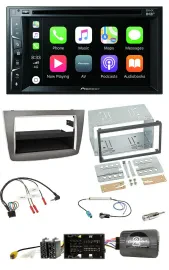 Автомагнитола Pioneer 2DIN USB DVD Bluetooth DAB для Alfa Romeo Mito (2014–2020) с поддержкой управления с руля