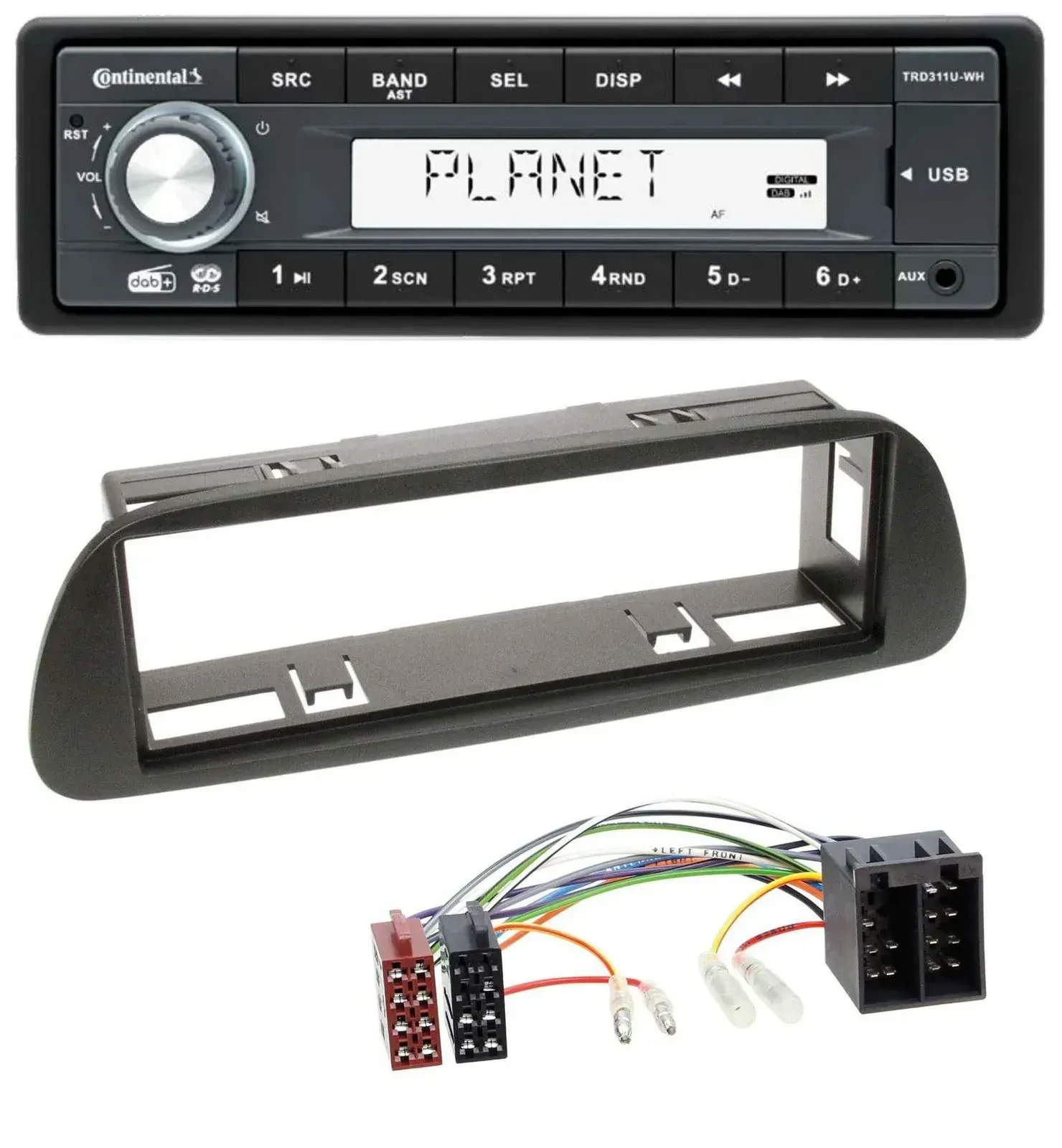 Continental MP3 AUX USB DAB 1DIN Autoradio für Mercedes Sprinter W314 ab 2001