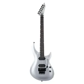 ESP LTD H3 1000FR 6 String Metallic Silver Electric Guitar with Mahogany Body