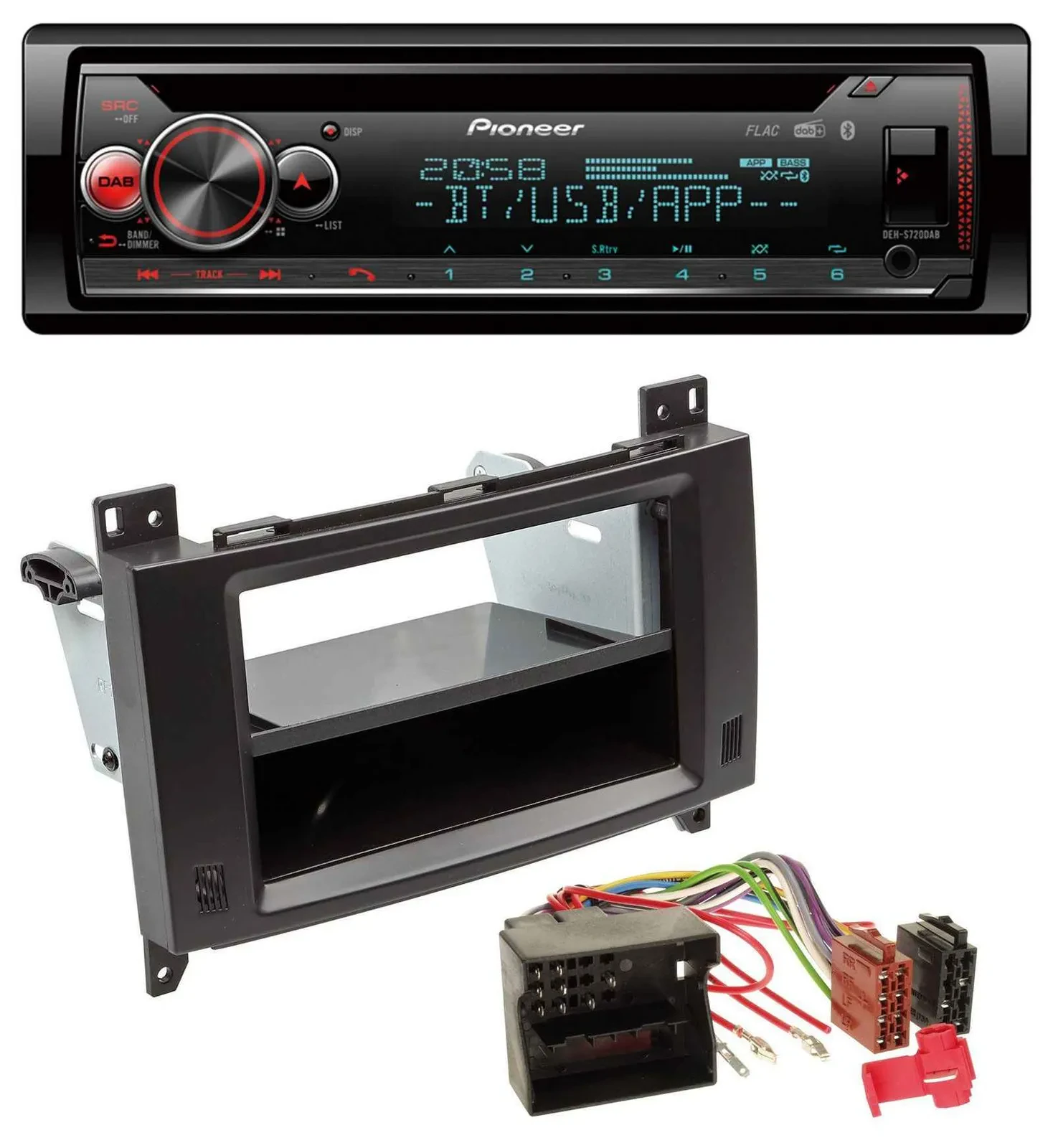 Pioneer MP3 DAB CD Bluetooth USB Autoradio für Mercedes A- B-Klasse Vito Profive
