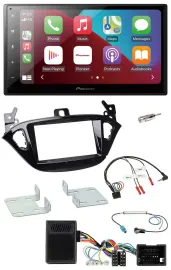 Pioneer USB Lenkrad DAB 2DIN Bluetooth Autoradio für Opel Adam ab 2013 Corsa E
