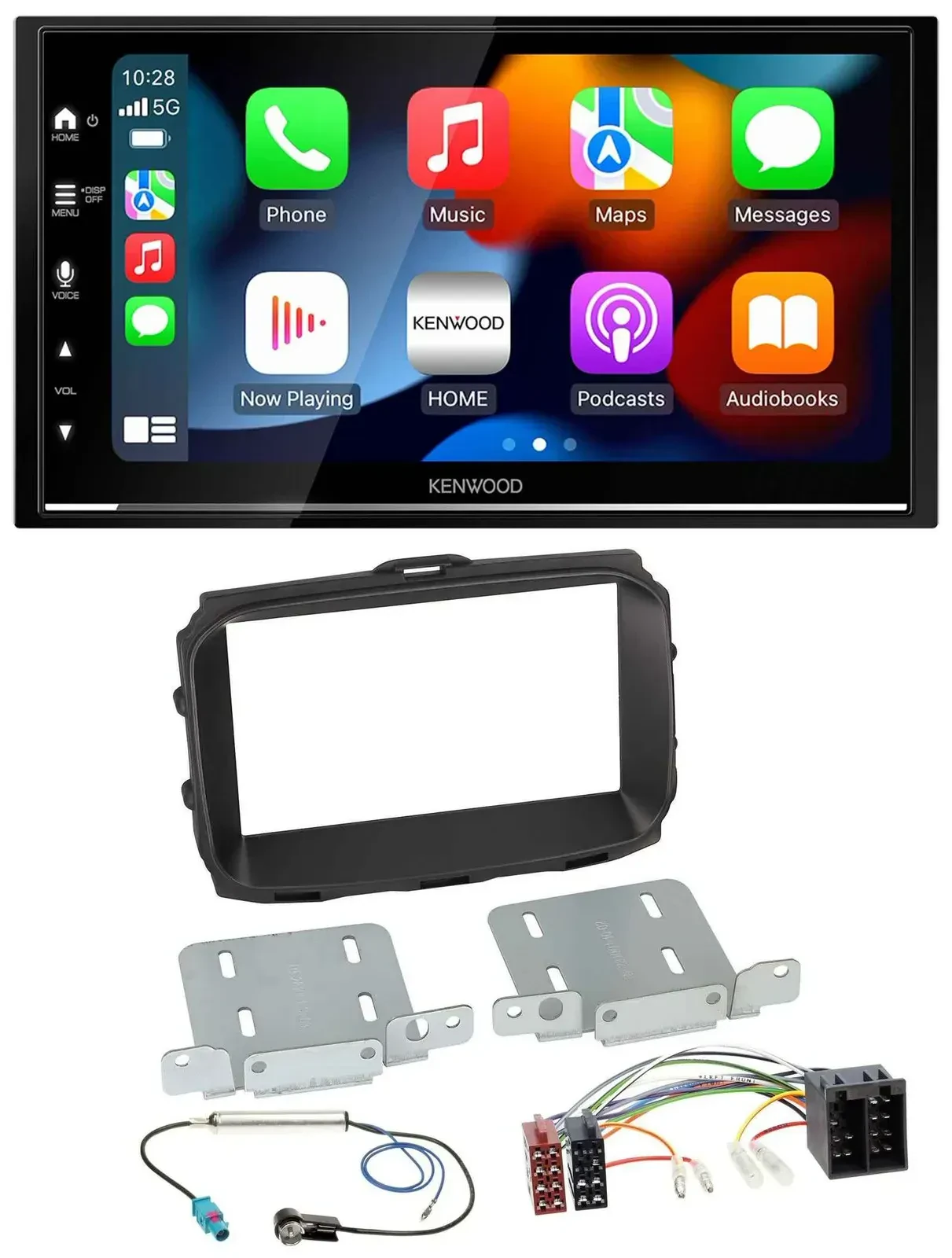 Автомагнитола для Alfa Giulietta 2013–2021 Kenwood 2DIN, DAB, USB, Bluetooth, MP3