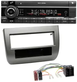 Kienzle Bluetooth MP3 USB DAB Autoradio für Lancia Y (843 03-11) anthrazit