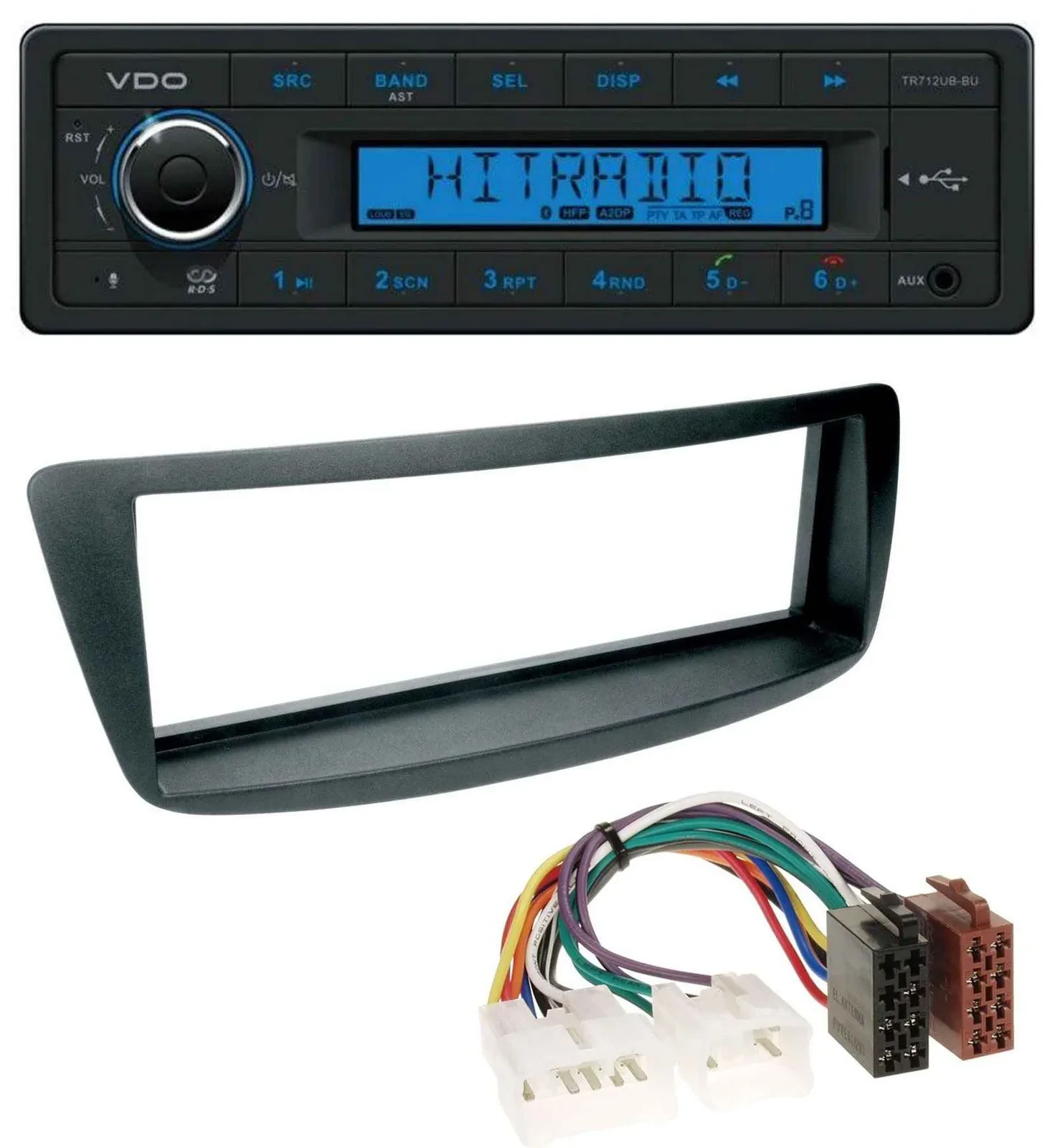 Автомагнитола VDO Bluetooth, USB, AUX, MP3 для Toyota Aygo (AB1, 2005–2014)