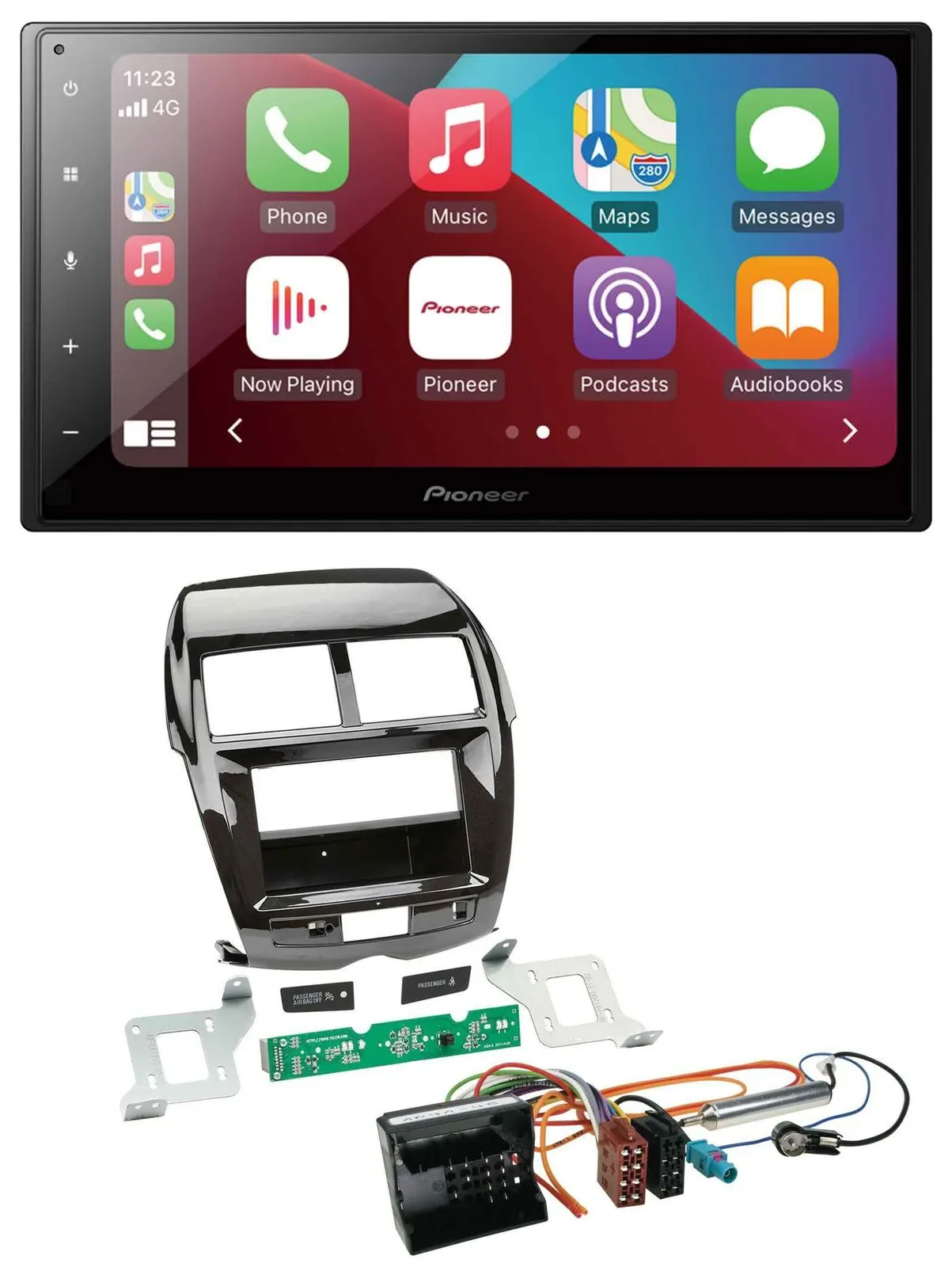 Автомагнитола Pioneer 2 DIN USB MP3 DAB Bluetooth для Citroen C4 / Mitsubishi ASX / Peugeot