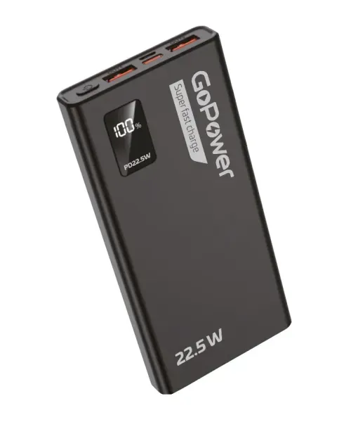 Внешний аккумулятор GoPower PB03-20 20000mAh 3.0A 22.5W 2USB/Type-C