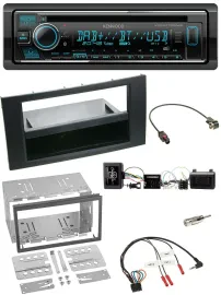 Kenwood Lenkrad Bluetooth DAB USB CD Autoradio für Ford Kuga 2008-2012 schwarz