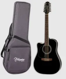 Takamine EF381SC LH 12-String Left Handed Electric Acoustic Guitar w/Case - MIJ