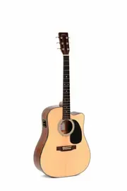 Электроакустическая гитара Sigma Guitars DMC-1STE+ Dreadnought Gloss Natural