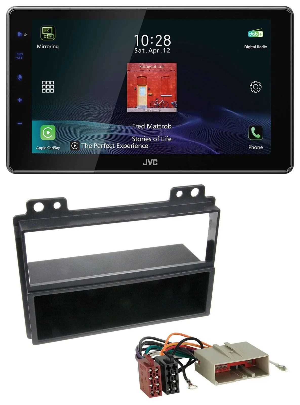 JVC DAB MP3 Bluetooth USB Autoradio für Ford Fiesta 03-05 Fusion 02-05