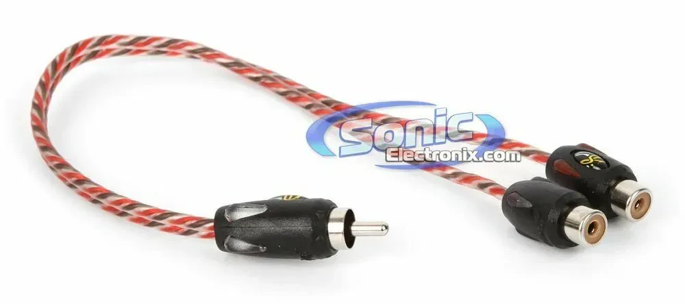 Переходник RCA Stinger SI42YF 2-канальный Y-адаптер 2x RCA(F) — RCA(M)