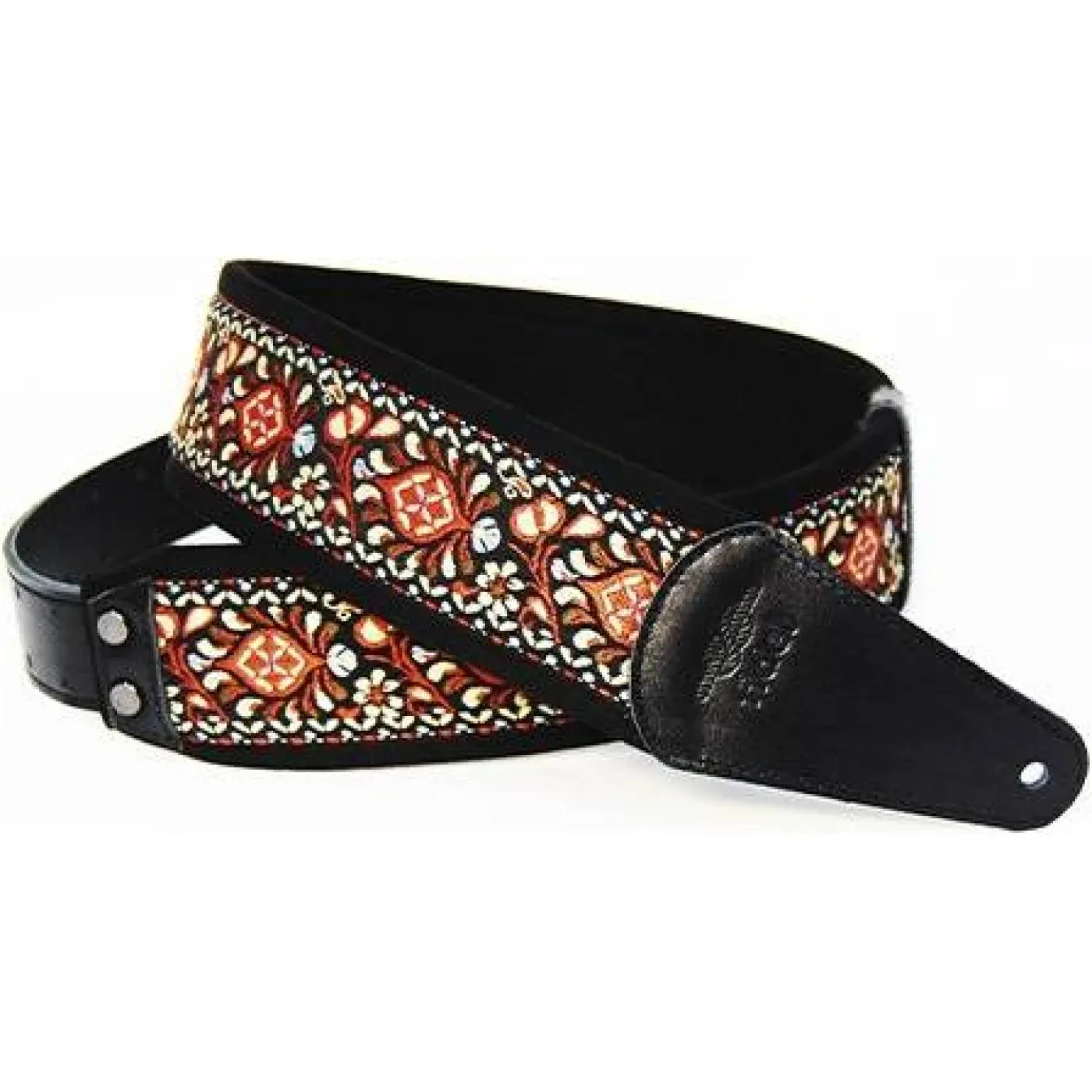 Ремень для гитары Fidel FL22005E Ergo Brown Ornament